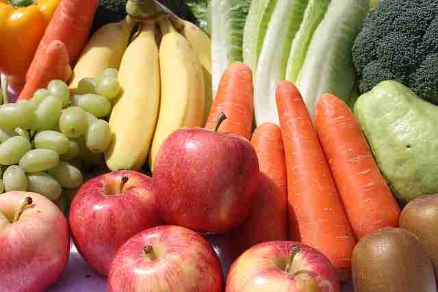Fruit and vegetable diet